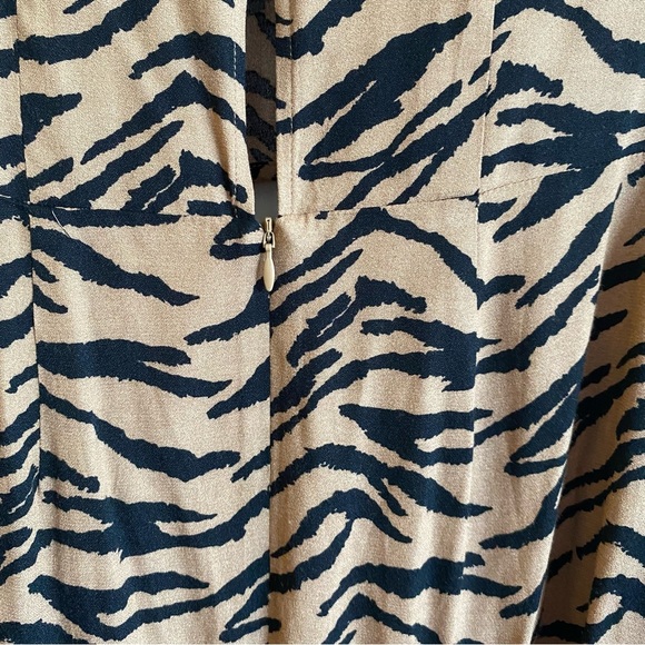 REFORMATION TAN MAURITA ANIMAL PRINT MIDI DRESS - Picture 14 of 14